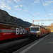In Filisur kreuzen sich die beiden RegioExpresse aus Chur und St. Moritz