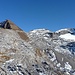 Im Abstieg vom Wissigstock zur Rugghubelhütte - Blick zurück zum Engelberger Rotstock und Wissigstock