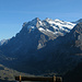 Schöne Aussicht auf Grindelwald und das Wetterhorn