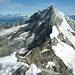 Gipfelaussicht vom Zinalrothorn (4221,2m) zum Weisshorn (4506m).