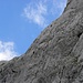 Zwei Kletterer in die schone Sudwand des Torsaule, 2588m, mit Zoom!