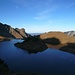 Einer der schönsten Seen des Allgäus - der Schrecksee, links oben der Älpelekopf
