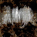 Eiskristalle die aus dem Boden wachsen