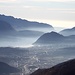 <b>Veduta sul golfo di Lugano.</b>
