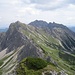 Blick hinüber zur Lachenspitze - unserem 3. Gipfelziel - im Hintergrund rechts die Leilachspitze