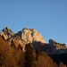 Morgenrot über den Gipfeln des Alpsteins