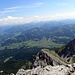 Blick ins Tal im Abstieg von Ellmauer Halt,2344m.