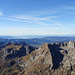 Blick über den Westlichen Alpstein zum Zürichsee und weit darüber hinaus