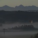 Tannheimer Berge über dem Nebel
