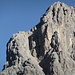 ZOOM zur schönen Kletterpassage; deutlich kann man den kleinen Steinmann(außen) erkennen