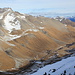 Piz Kesch und Piz Blaisun mit den praktisch schneefreien Südhängen am Albulapass