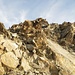 Super trockener und meist fester Fels - unterhalb des Vorgipfels des Weissmies 4017m
