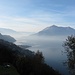 Lago con  monte Crocione e la puntina del Sasso Gordona in secondo piano