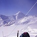 Das Aletschhorn mit der bekannten und markanten Haslerrippe.