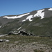 Gipfel Pico de Las Alegas - "Teilpanorama" 6/7. Im Bild u. a. der weitere Verlauf der Loma de Cáñar.