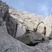 Kletterei zum Felsauge (nicht auf Foto) beim "stehenden" Block.