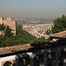 Generalife - Blick auf Teile der Alhambra und der Altstadt von Granada.