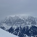 Zugspitze in dicken Wolken