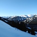 Blick hinüber zu den Tauern und dem Skigebiet des Pass Thurns
