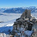 Das Steinmanndli am Gipfel.