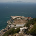 Gibraltar - Ausblick von O'Hara's Battery in südliche Richtung über die Straße von Gibraltar nach Afrika.