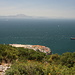 Gibraltar - Ausblick von O'Hara's Battery in südliche Richtung über die Straße von Gibraltar nach Afrika.