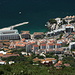 Gibraltar - Tiefblick hinunter zur Rosia Bay (Rosia-Bucht).