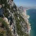 Gibraltar - Ausblick von den Mediterranean Steps (in Gratnähe) in nördliche Richtung.