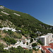 Gibraltar - Ausblick vom Moorish Castle (Maurische Burg) in südliche Richtung entlang der Westflanke des Felsens, aka "The Rock", "Upper Rock" ...