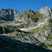 Gross Sättelistock (links; 2637m) und der höchste reine Nidwalder, der Chli Sätelistock (2418m). Der Chli Sättelistock bietet eine kurze, tolle T6-Tour! Fotostandort ist unterhalb der Schinberg-Westflanke.