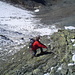 Rolf im Abstieg von der Schöntalspitze.