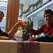 Da wir unser Postauto um wenige Minuten in Seewis verpasst hatten gönnten wir uns dafür eine feines Essen und zwei verdiente Bierchen :-)