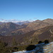 Blick nordwärts zu Monte Gradiccioli und Monte Tamaro