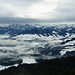 "Nebel des Grauens" über dem Tal der Bregenzer Ache.