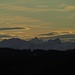 Lenticularis-Wolken über dem Hochvogel (Entfernung 81 km)