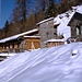 Alp di Fora - und schon wieder rutscht der Schnee vom Dach