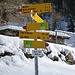 Vielversprechende Wegkreuzung auf Alp di Fora