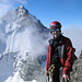 Auf dem Gipfel des Grand Cornier 3962m. Im Hintergrund die [http://www.hikr.org/tour/post7607.html Dent Blanche 4357m]