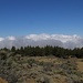 Wolken am Kraterrand