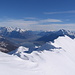 Fatti i pochi metri dal deposito sci alla cima ecco la spettacolare vista sulla Valtellina.