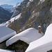 in der Mitte unser chalb-Hüttji, im Hintergrund  Zermatter  Breithorn