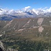 Aussicht auf die Berner Alpen sowie auf Eggerhorn und Grosses Fülhorn