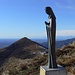 Madonnina al Monte Rai; dietro il Cornizzolo.
