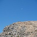 Gipfel vom Piz Duan mit Mond