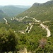Blick auf die Straße von Géménos zum Col de l'Espigoulier