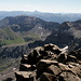 Gipfel Mount Sneffels - "Teilpanorama 6/10". Ausblick im Gegenlicht in östliche/nordöstliche Richtung.