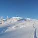 Traumhafte Winterlandschaft am Gipfel des Kalksteins