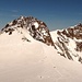 Zumsteinspitze 4563m, dahinter Dufourspitze 4634m und rechts Nordend 4609m
