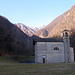 Das Oratorio "Madonna della Valle", schattig im Sementina-Tal gelegen