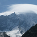 Un nuage très artistique cache le sommet du Weisshorn
